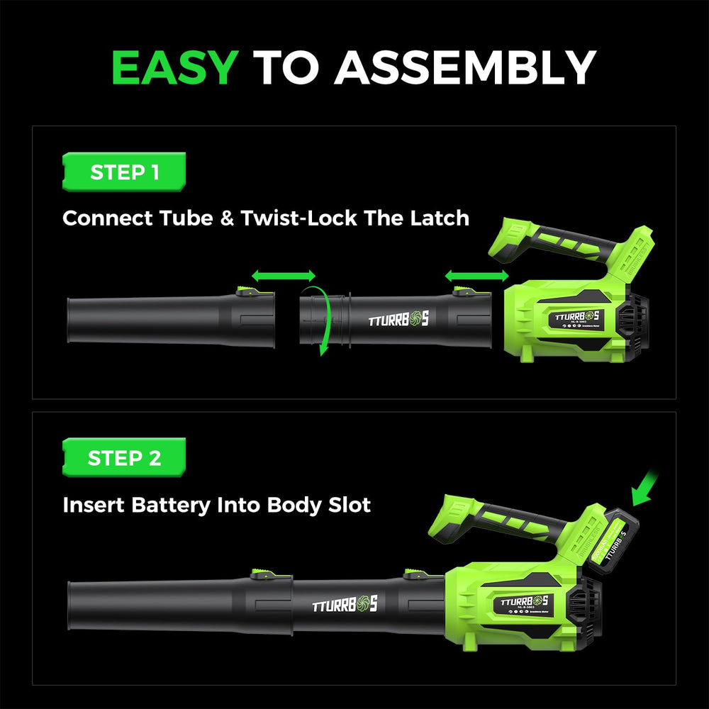 Tturrbos cordless leaf blower packaging display