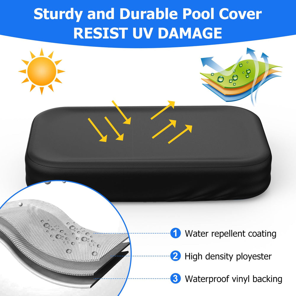 Tufmunb 120in x 72in pool cover in packaging