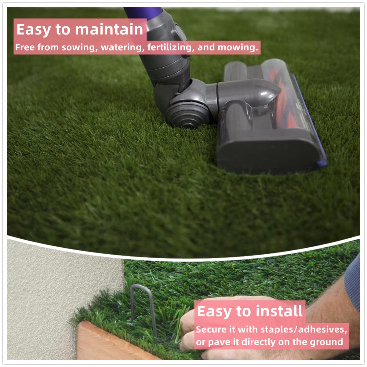 turfloid Artificial Grass Table Runner Rug 1 ft x 4 ft green packaging