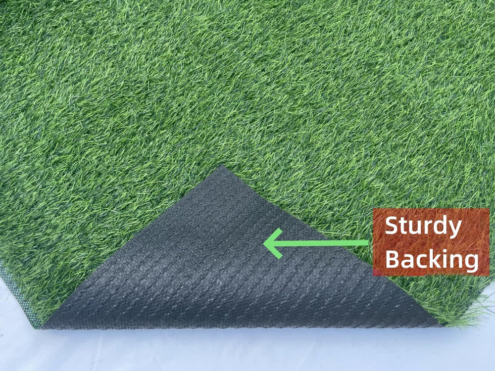 turfloid Artificial Grass Table Runner Rug 1 ft x 4 ft green side view