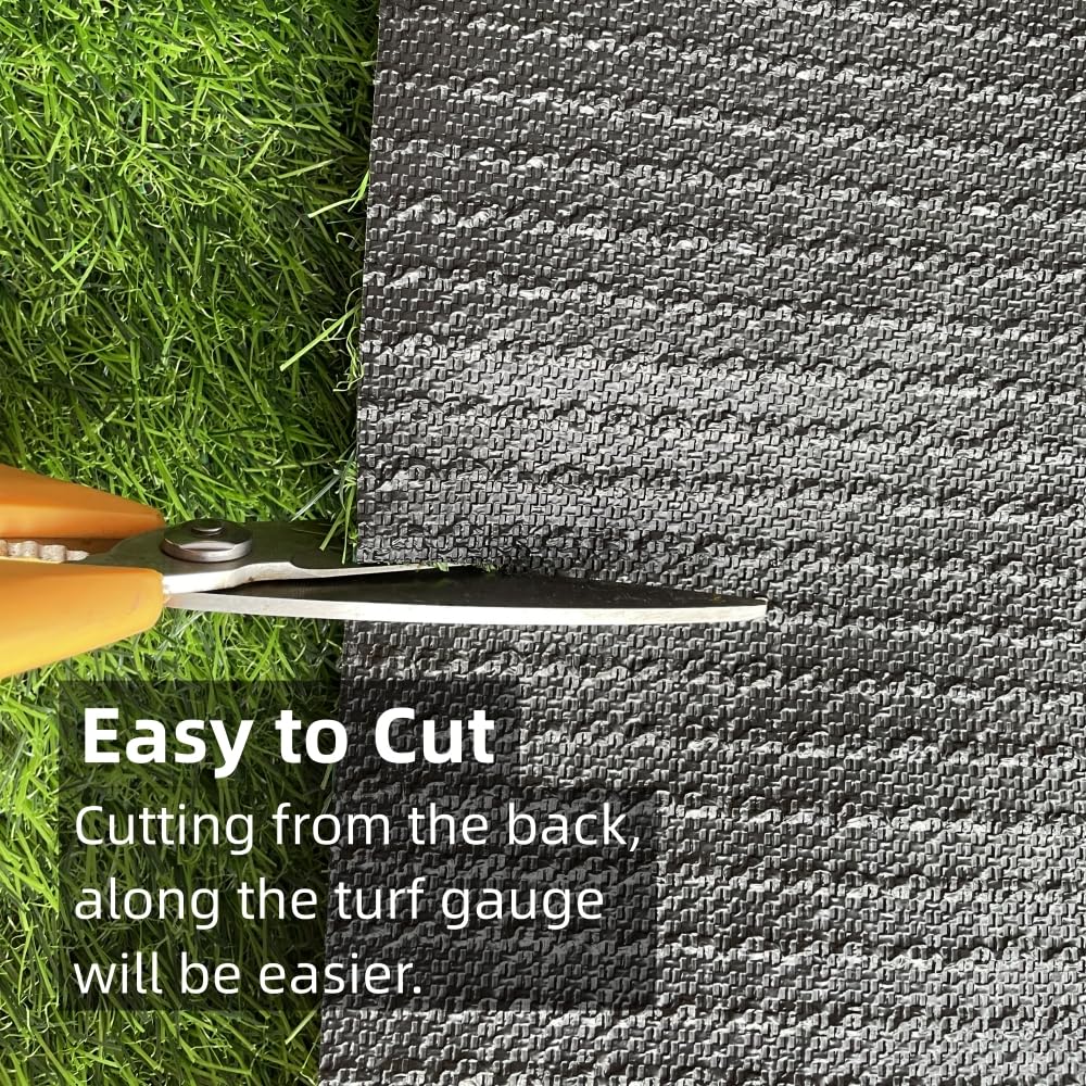 turfloid Artificial Grass Table Runner Rug rolled out on a table