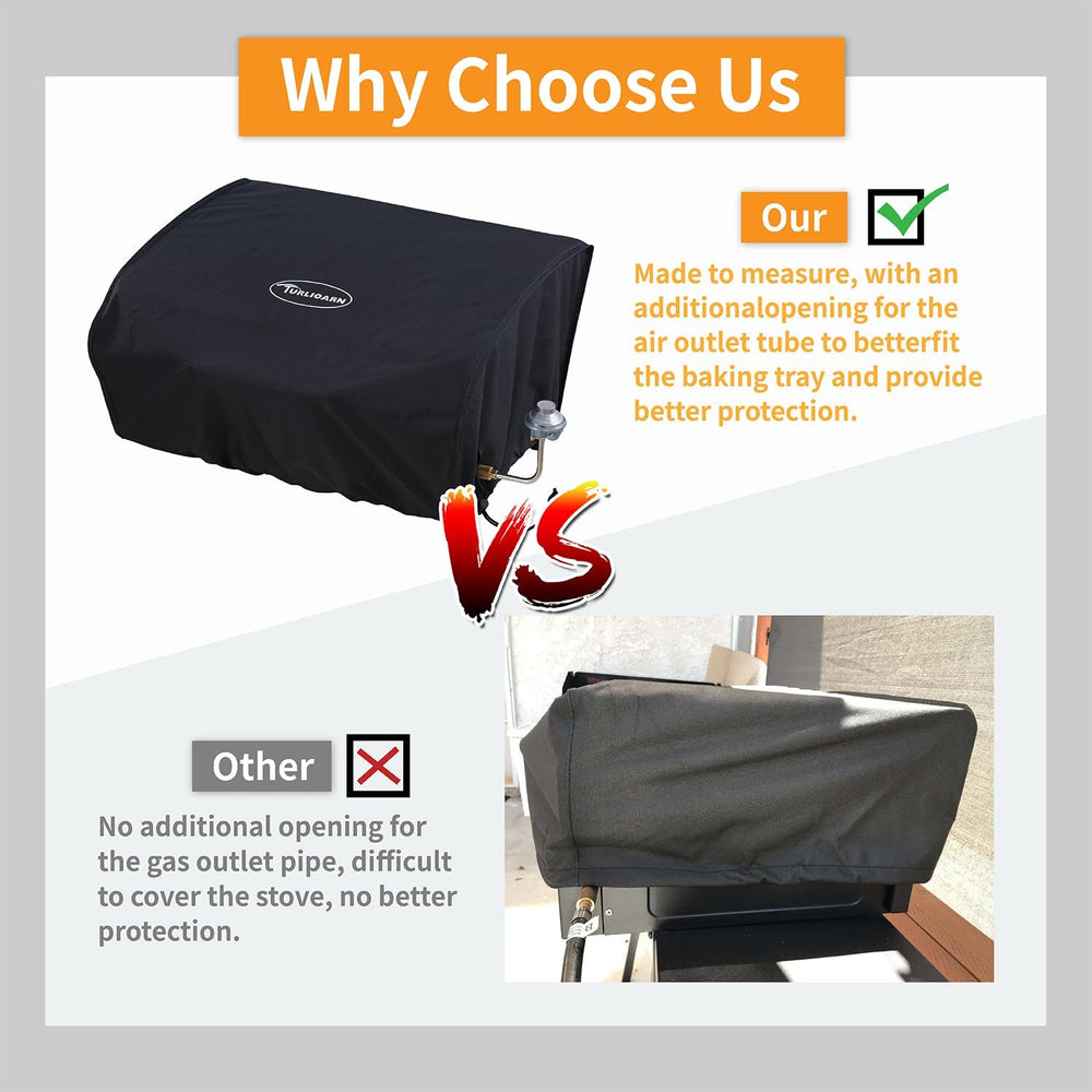 TURLIOARN 17" Griddle Cover on Blackstone griddle outdoors
