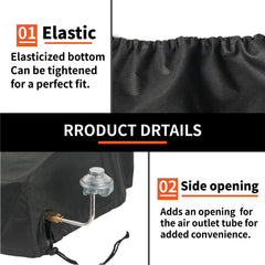 TURLIOARN griddle cover with drawstring and fastening strap