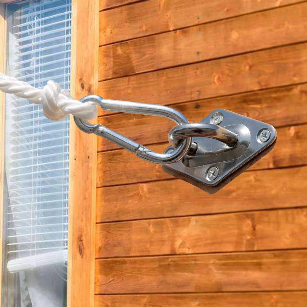 Turnbuckle installation on a shade sail using Tiberham hardware