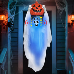 TURNMEON 43 inch Halloween ghost holding pumpkin front view