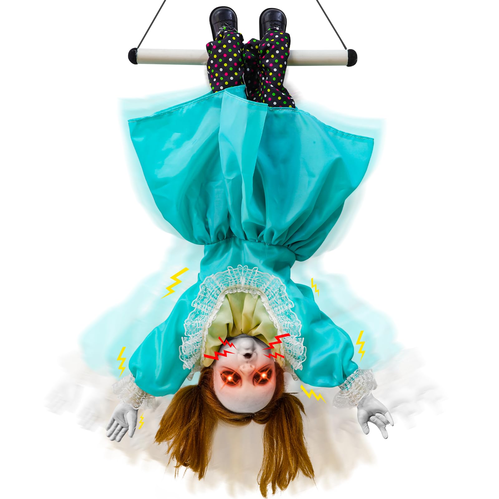 TURNMEON Halloween doll displayed among other decorations