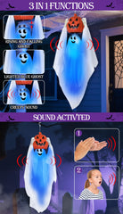 TURNMEON Halloween ghost with moving skull effect