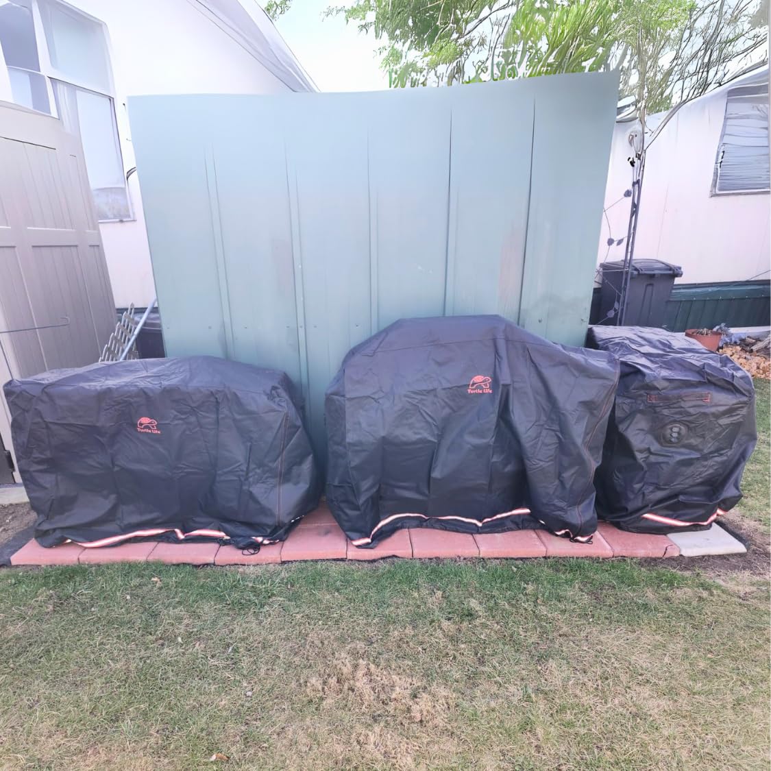 Turtle Life BBQ Grill Cover 46 Inch side view
