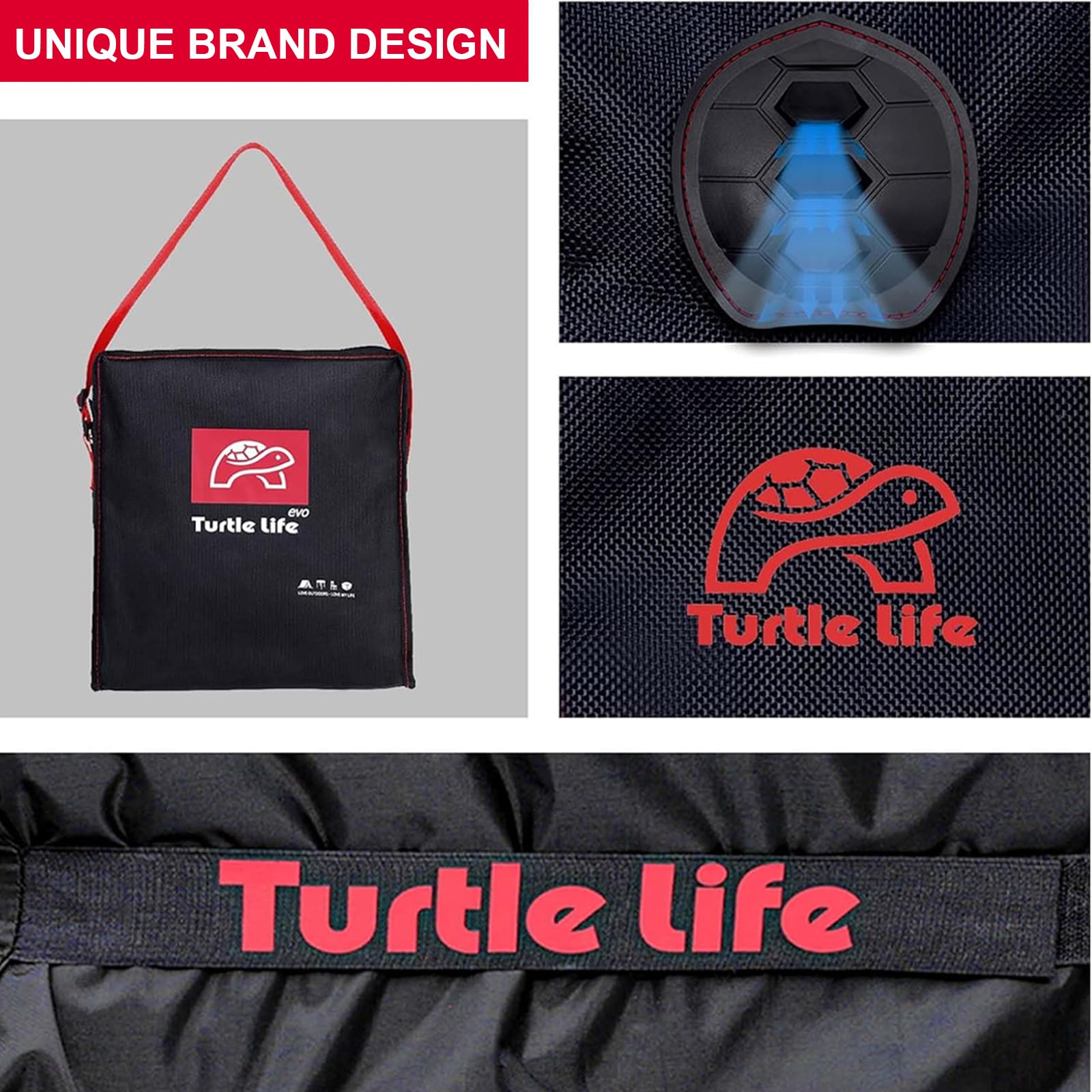 Turtle Life BBQ Grill Cover showing ventilation holes for moisture control