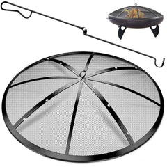 TUSGENK Fire Pit Spark Screen 36 Inch front view