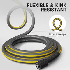 TUTULUCK Pressure Washer Hose with stainless steel adapters