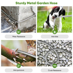 Tuzoc garden hose coiled neatly for storage