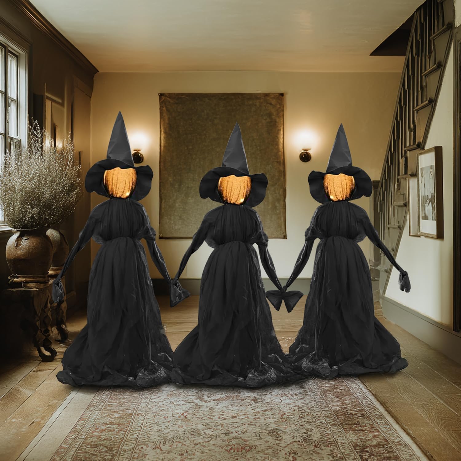 TW SHINE Halloween decorations installed in a yard