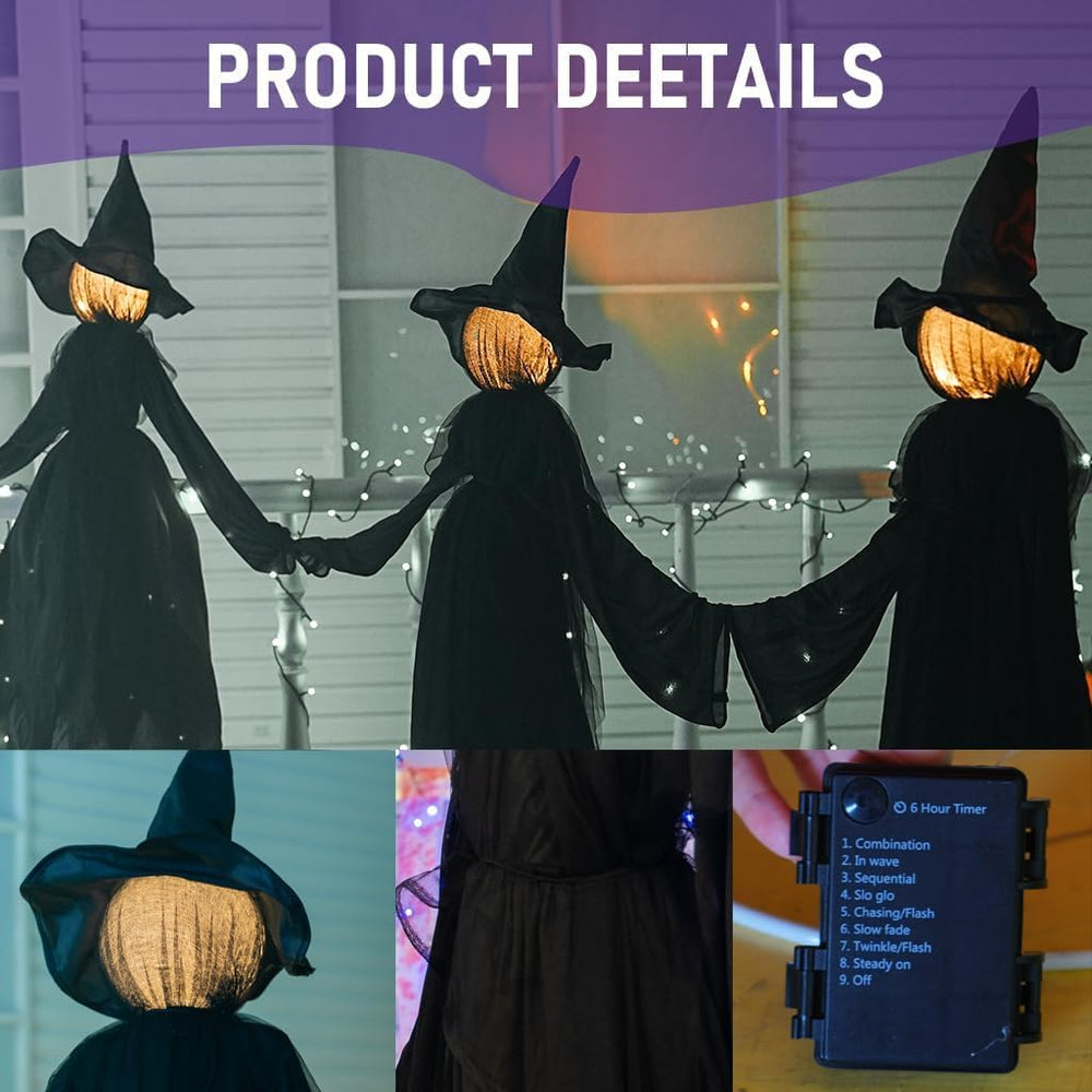 TW SHINE witches showing eight lighting modes