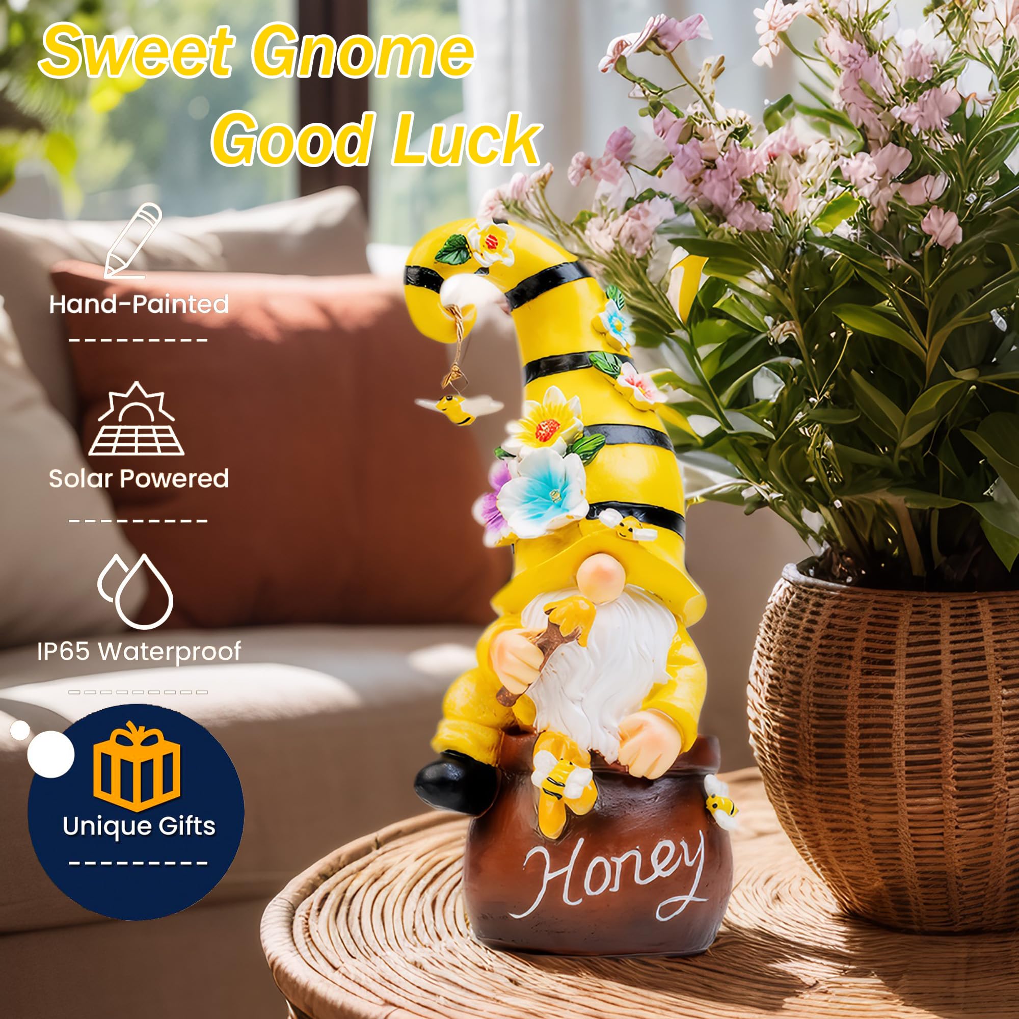 Twinbling Garden Gnome in a garden setting