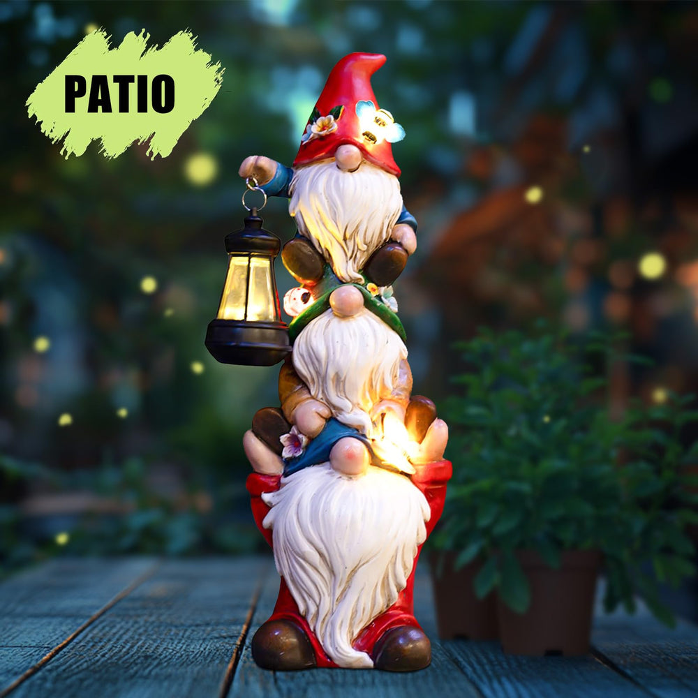 twinbling garden gnome statue packaging view