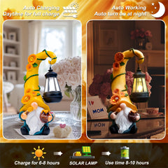twinbling Garden Gnome Statue side view showcasing details