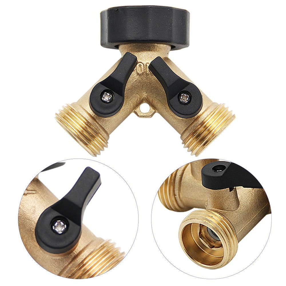 Twinkle Star 2 Way Garden Hose Splitter with washers included
