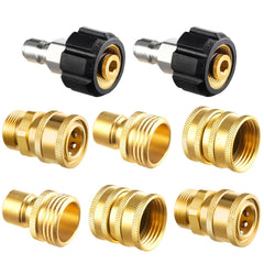 Twinkle Star Pressure Washer Adapter Set with brass fittings