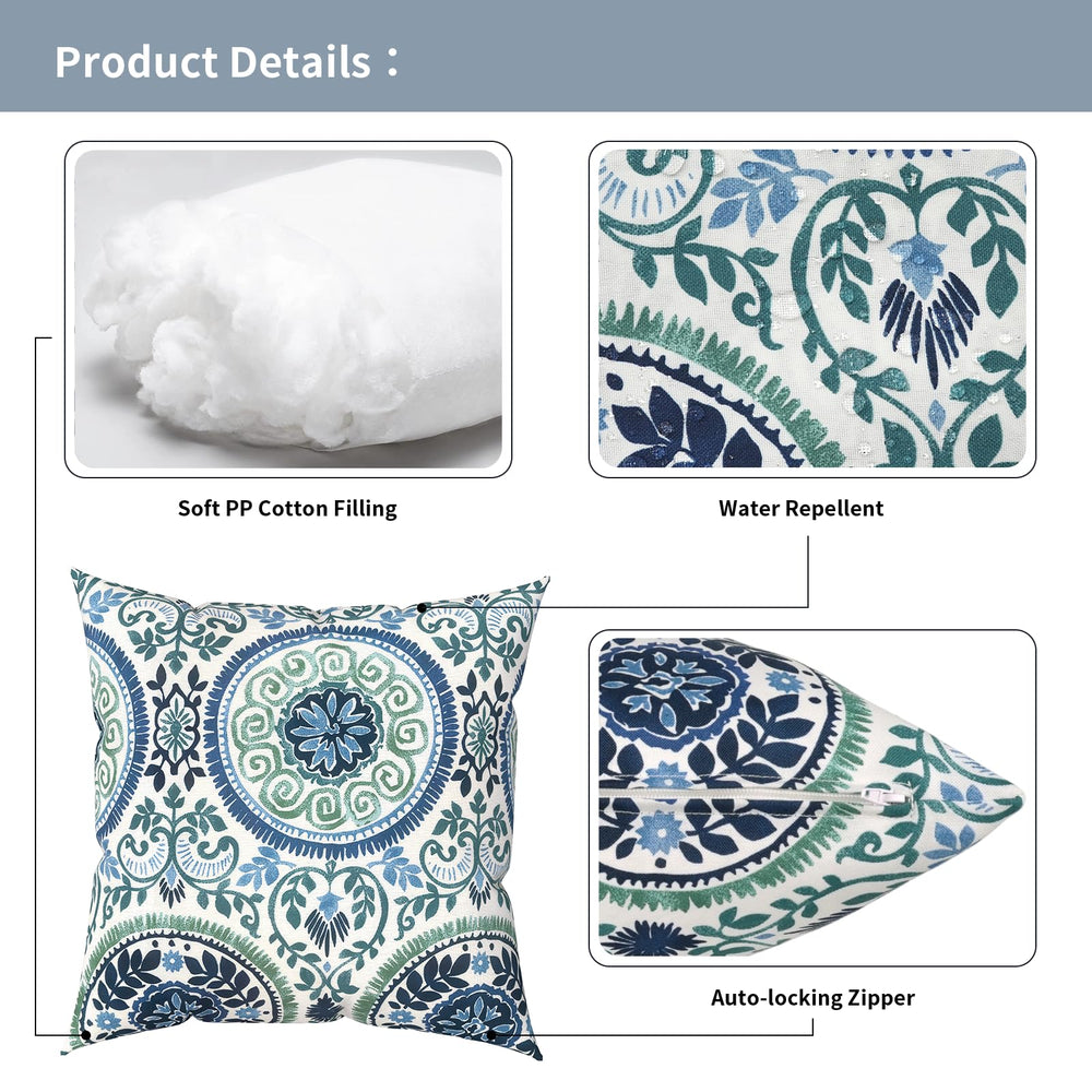 TWLEAR Outdoor Pillow on garden sofa