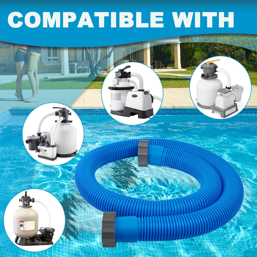 Two AISunGoo Pool Pump Replacement Hoses in package