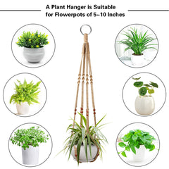 Two Augshy plant hangers displayed in a garden