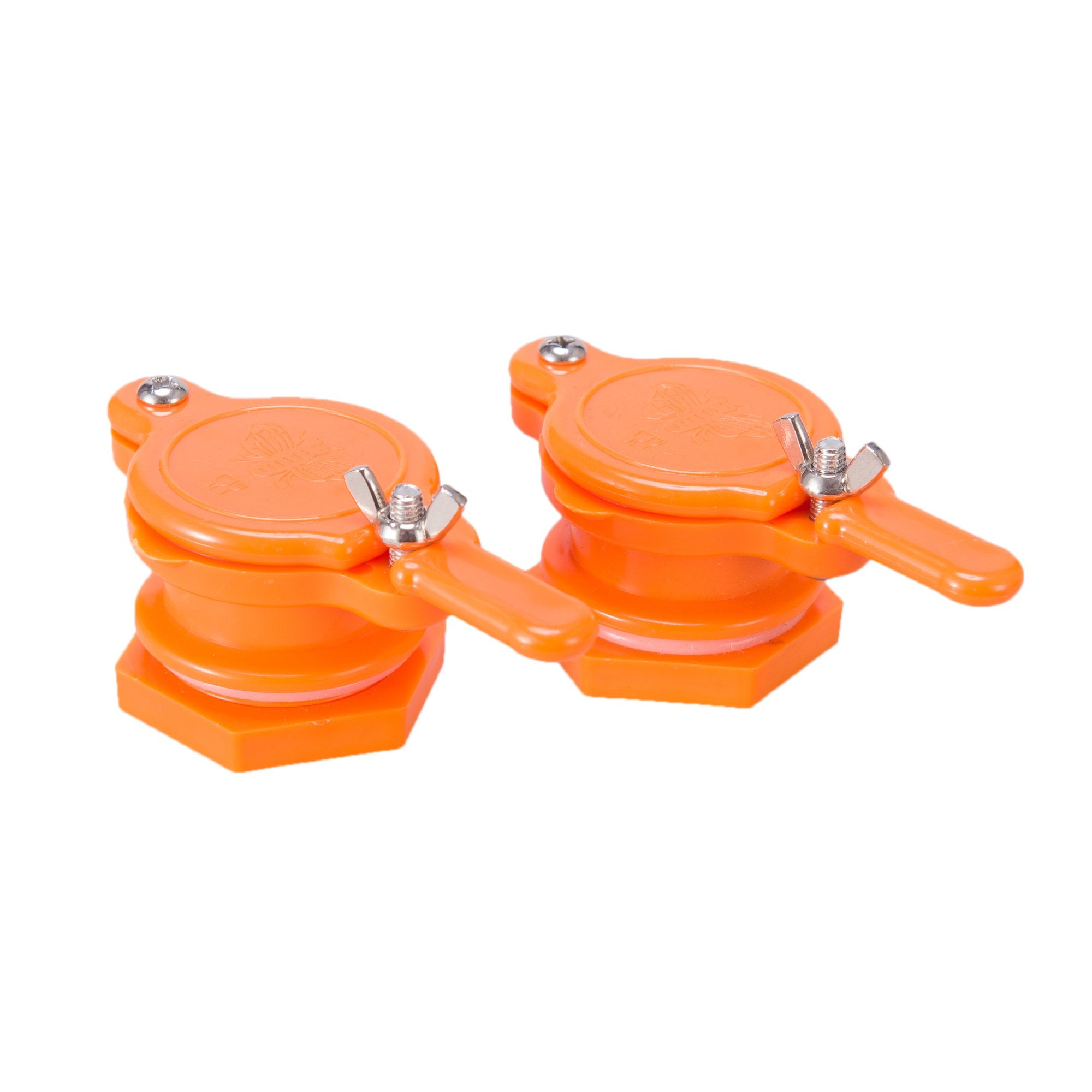 Two BeeCastle Honey Gate Valves packaged together