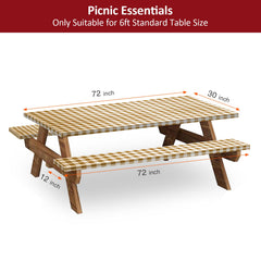 Two bench covers from KENOBEE picnic table cover set