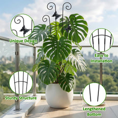 Two black plant stakes included in the LLCJYYCY set
