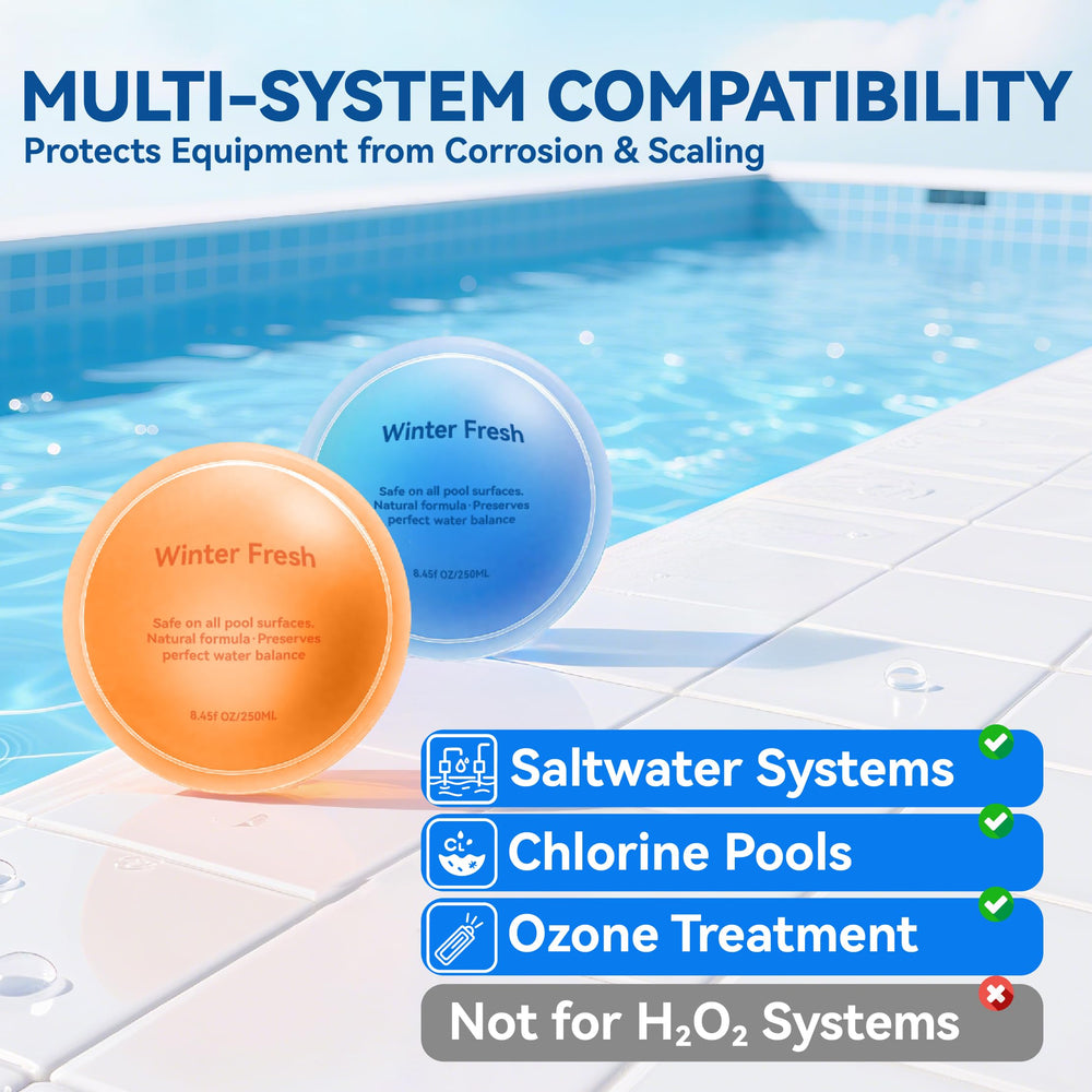 Two bottles of PoolCoolPro Pool Closing Kit on display