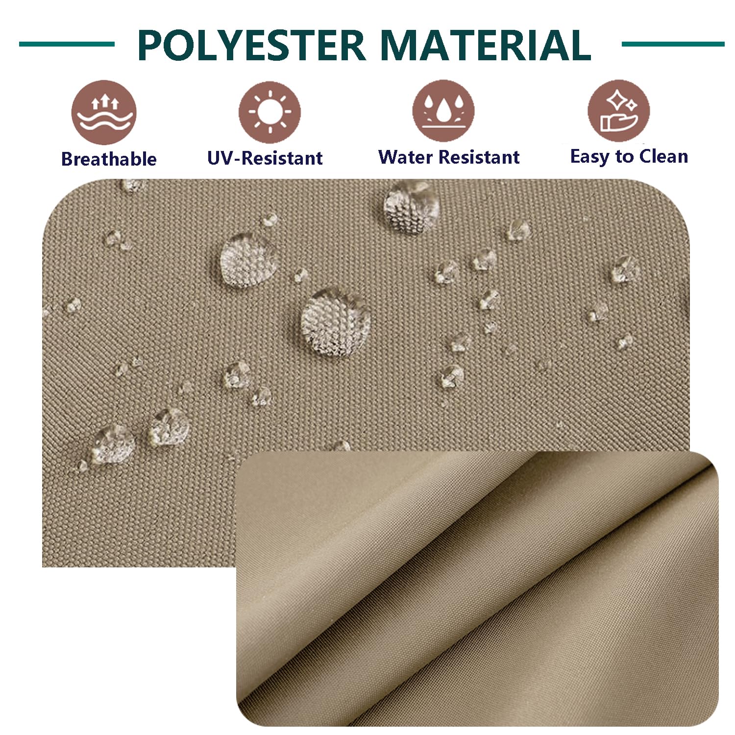 Two FLYMEI patio cushion covers stacked