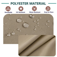 Two FLYMEI patio cushion covers stacked