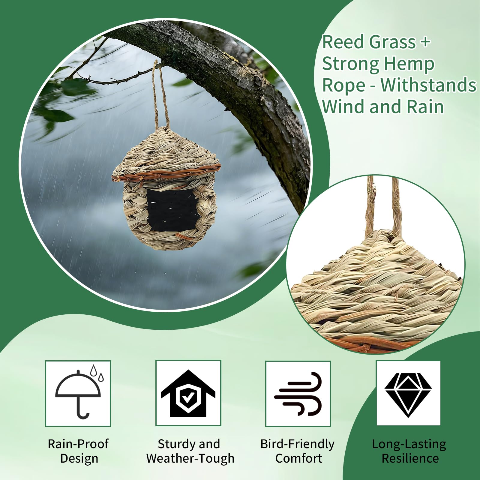 Two Gute hummingbird houses displayed together