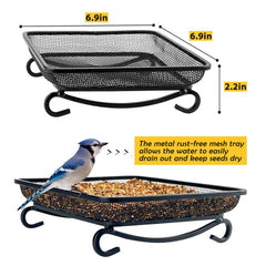 Two MIXXIDEA Bird Feeders side by side