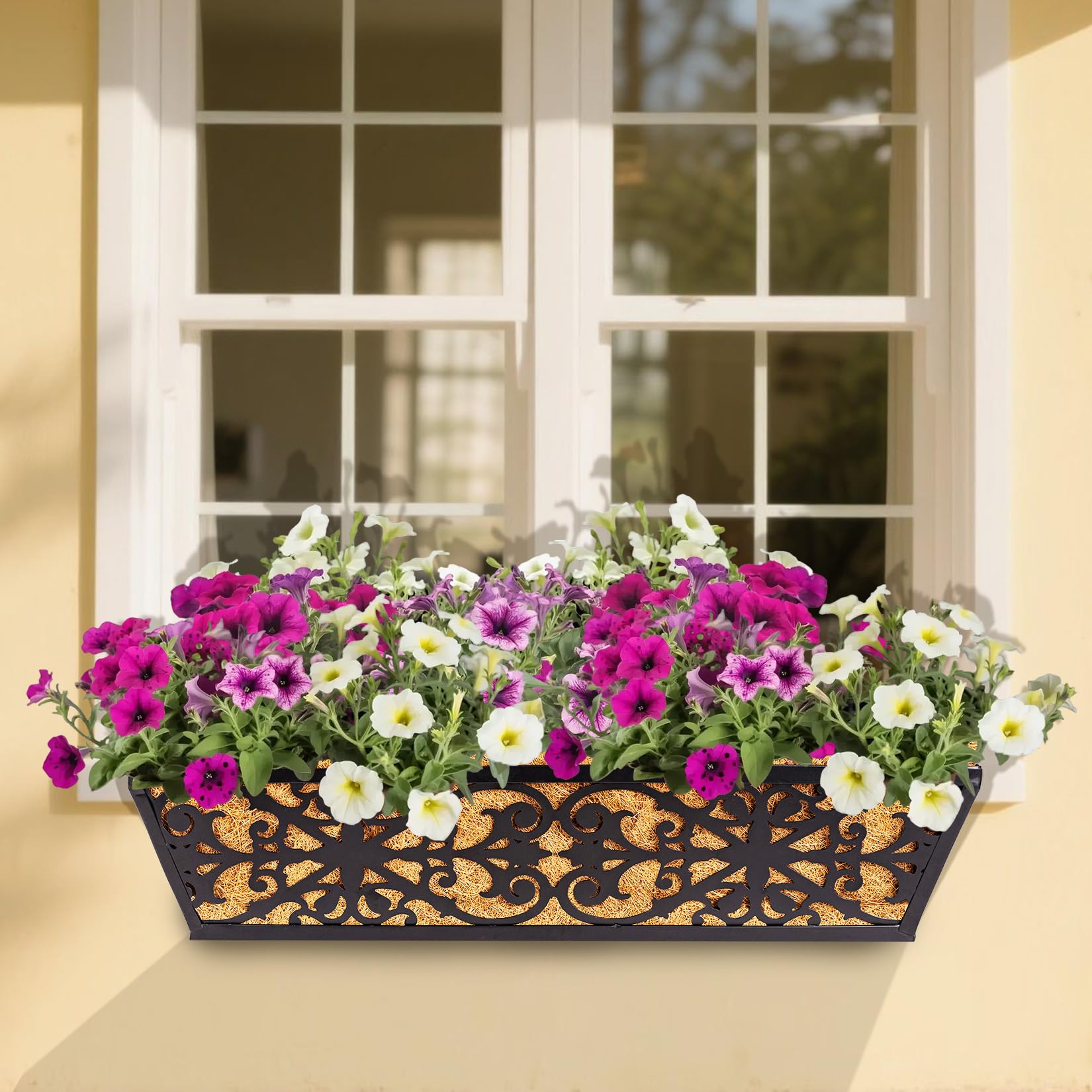 Two-pack of Karlliu 24 Inch Window Boxes Planters in packaging