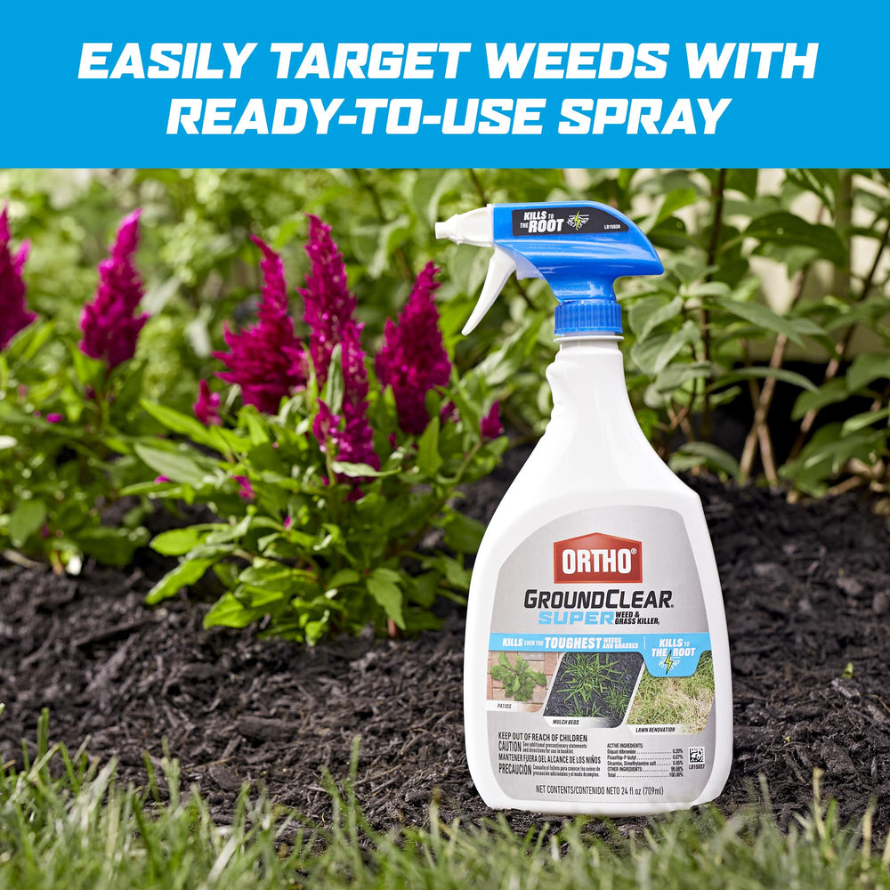 Two-pack of Ortho GroundClear Super Weed & Grass Killer containers