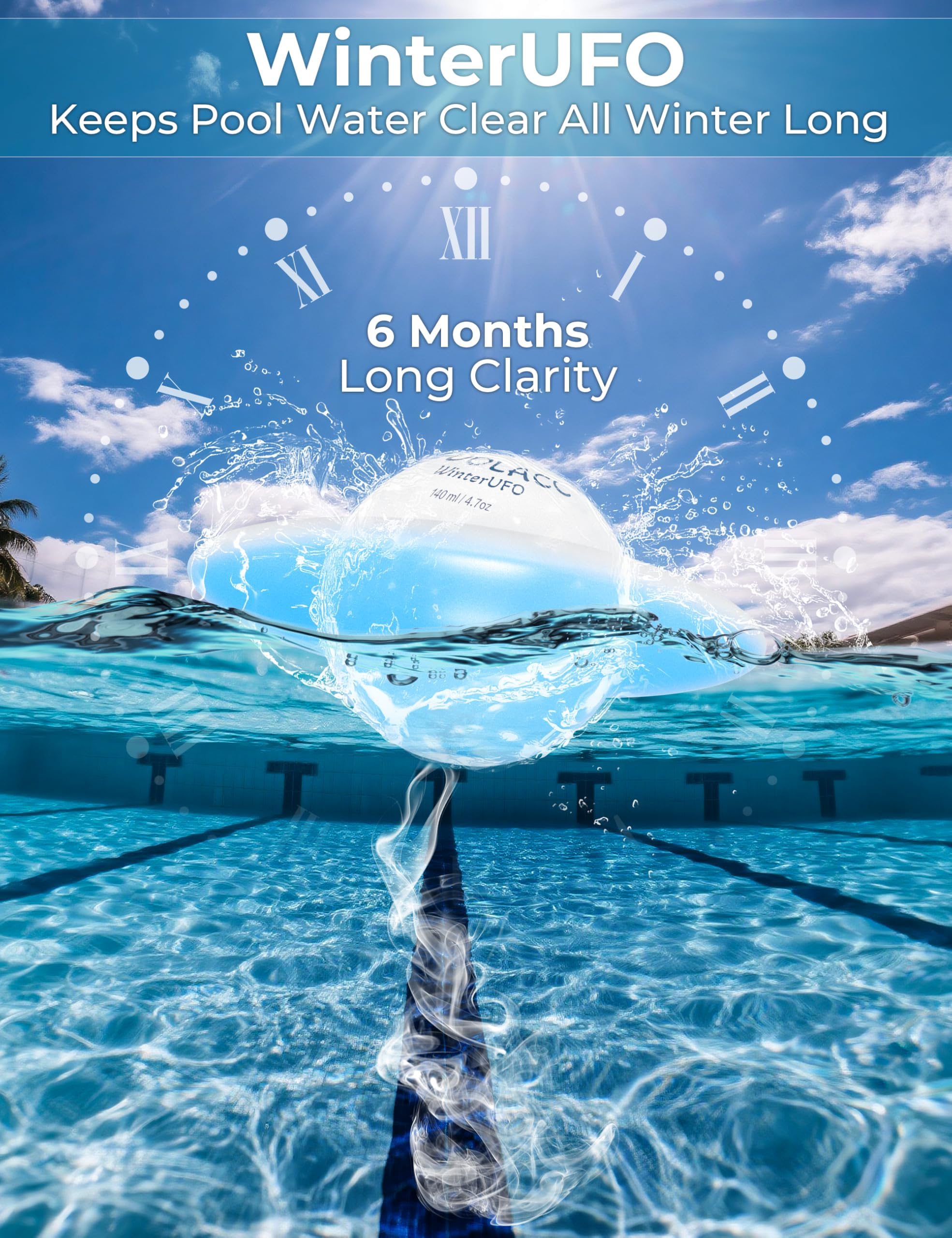 Two-pack of POOLACC Winter Pool Closing Kit tablets