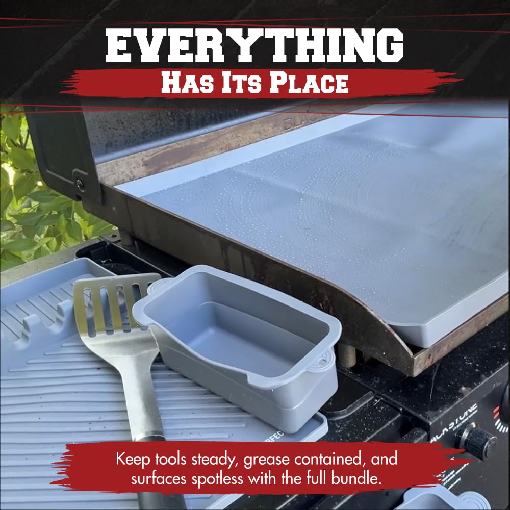 Two reusable grease cup liners included in the kit