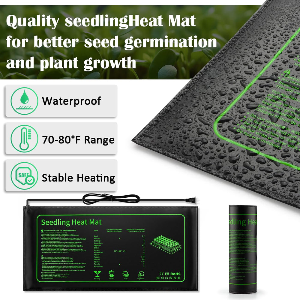 Two RooTrimmer seed trays side by side with clear humidity domes