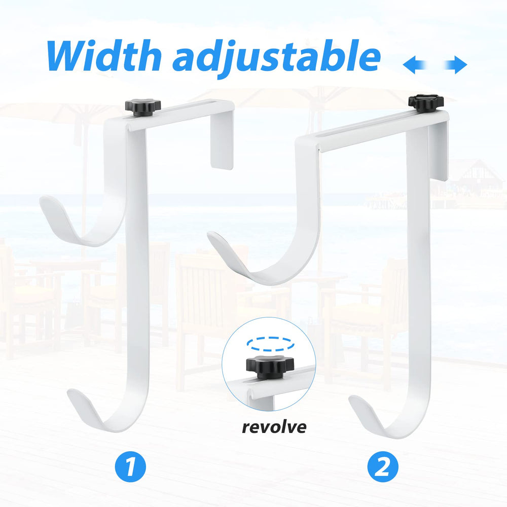 Two SAVITA pool fence hooks displayed together