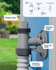 Two SHAPON plunger valves with hoses laid out