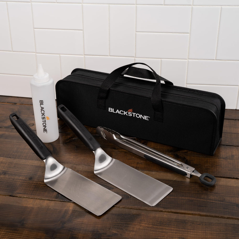 Two stainless steel spatulas from BLACKSTONE toolkit