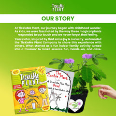 Two TickleMe Plant seed packets with activity card
