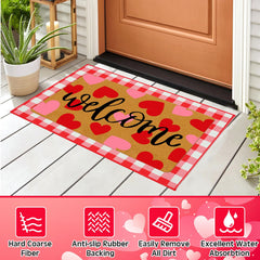Two Tinideya doormats together at an entrance