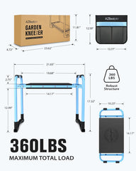 Two tool bags attached to the AZBESTPRO Garden Kneeler