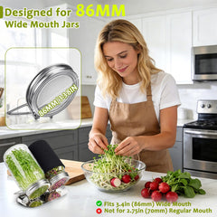 Two XUNWKONGG sprouting lids packaged together