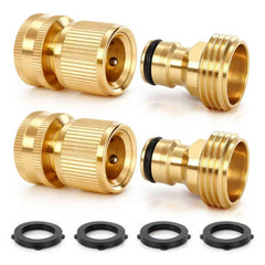 Txmiuao Garden Hose Quick Connect Set with solid brass connectors