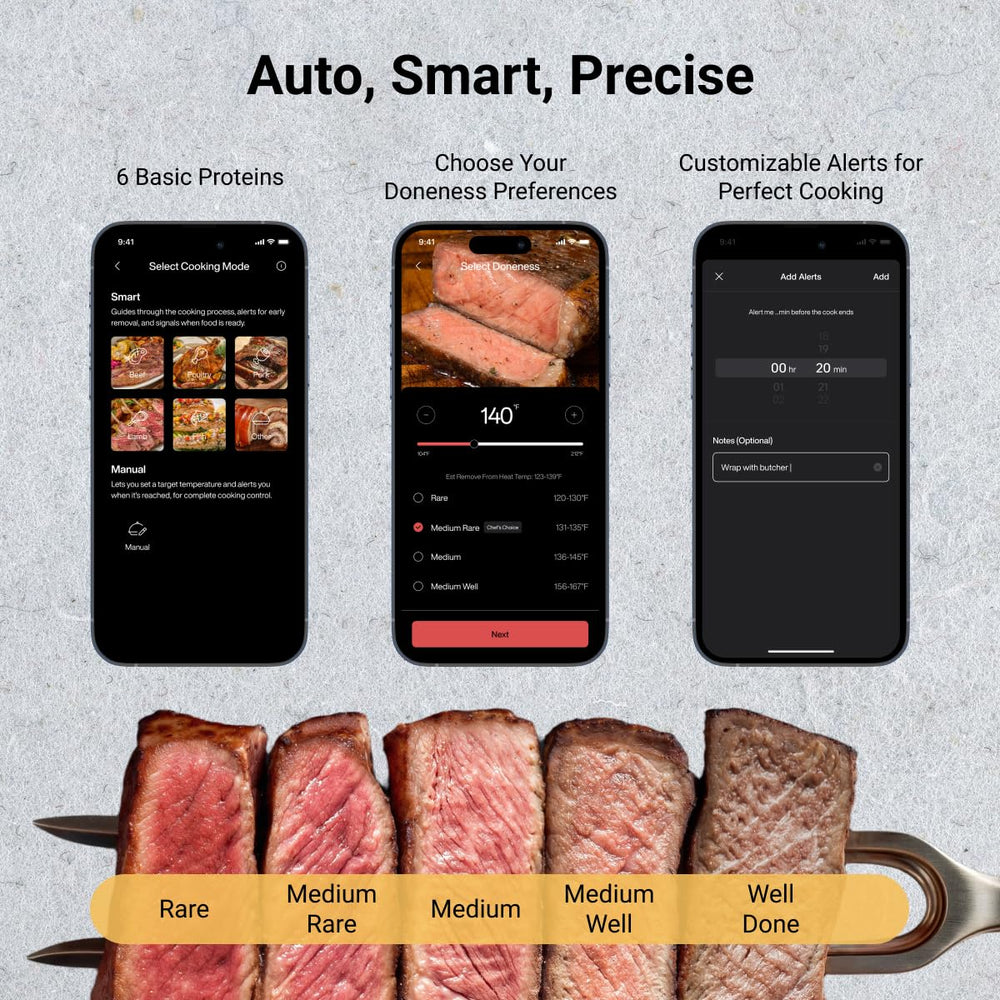 Typhur Sync Gold Gen2 meat probe with LCD display