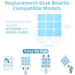 Tysonir glue cards back view showing packaging