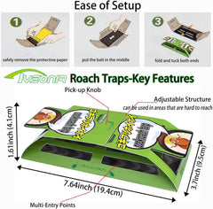 Tysonir Roach Traps with strong adhesive in package